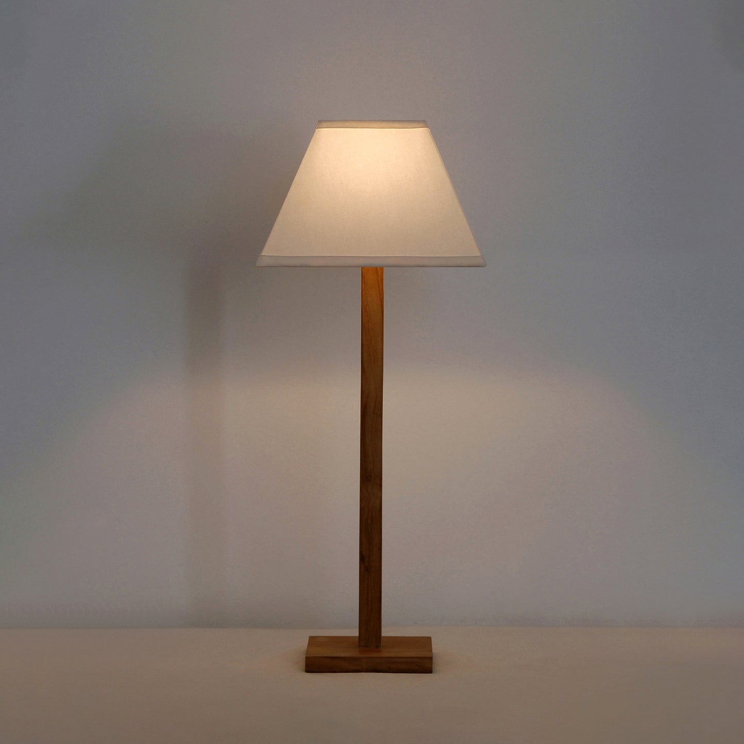 Tiny Teak Table Lamp