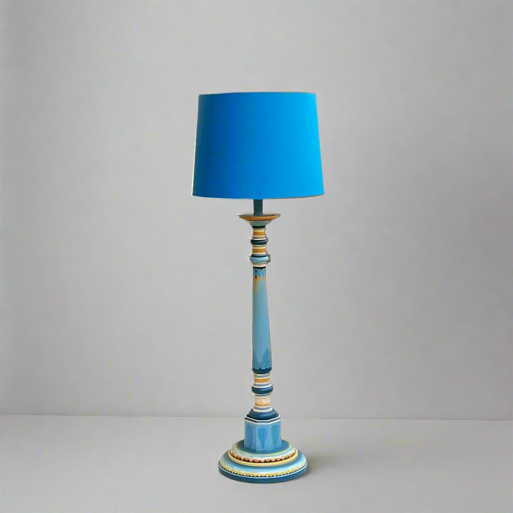 Blue Lotus Floor Lamp