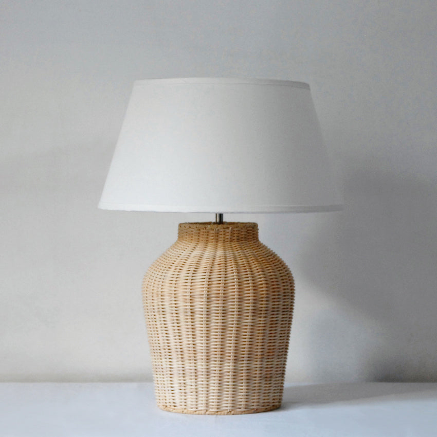 Wicker Table Lamp
