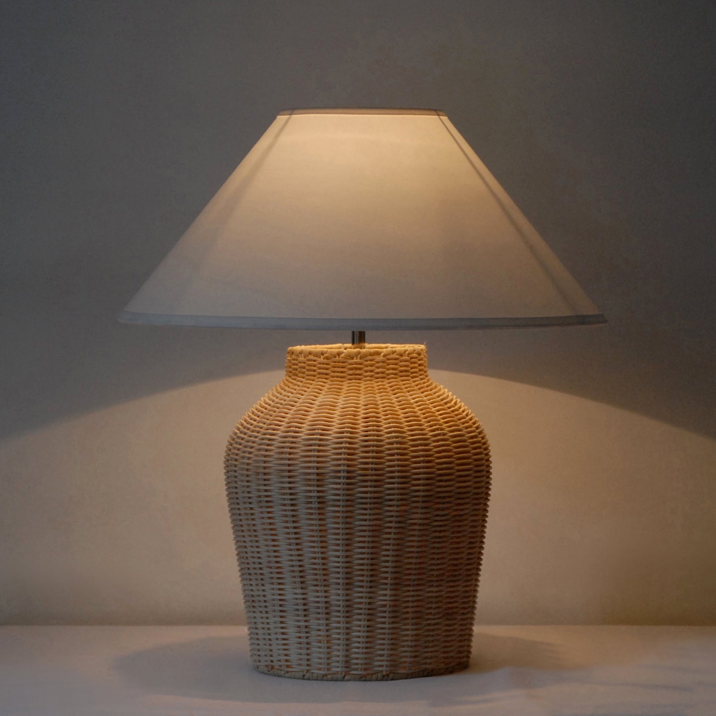 Wicker Table Lamp