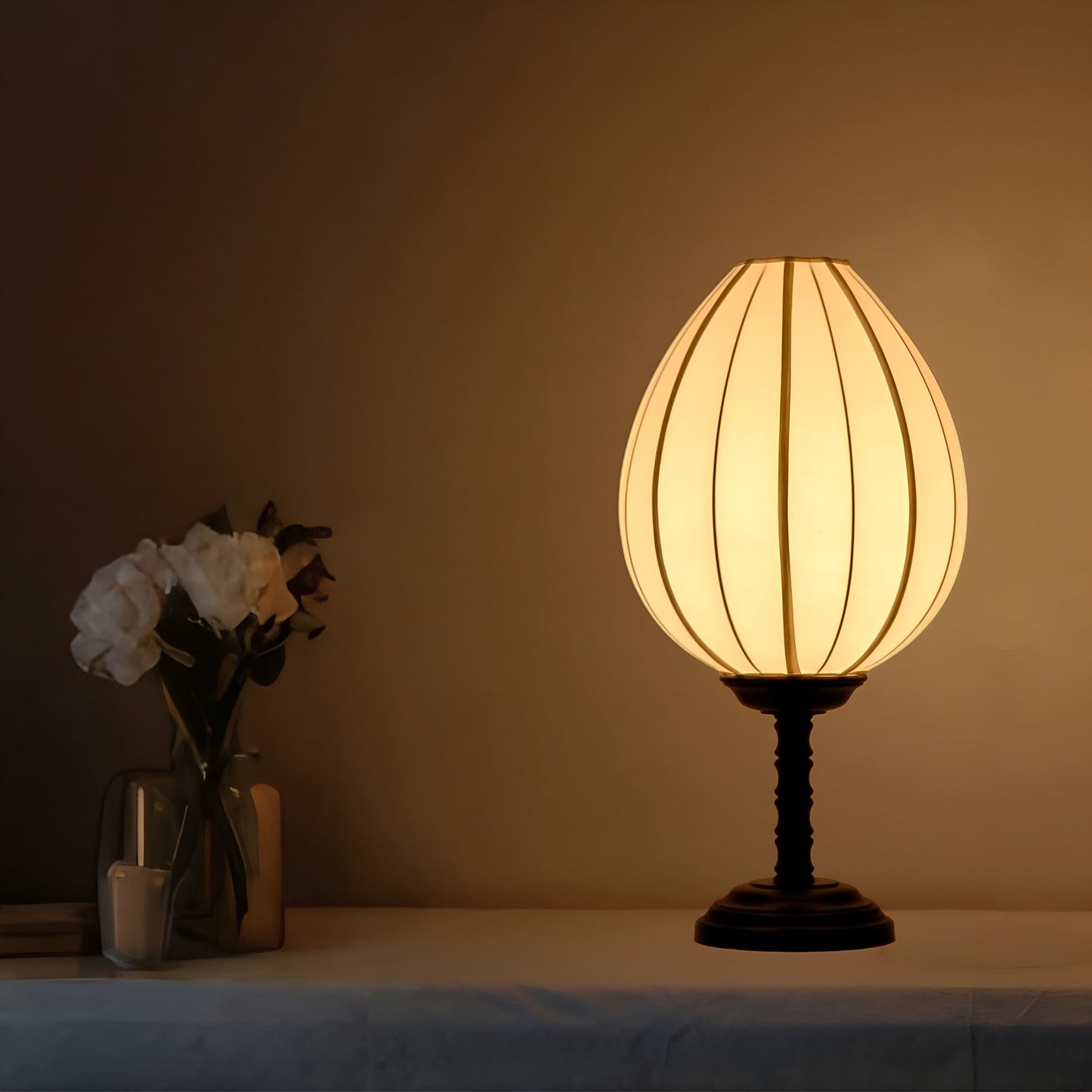 Bamboo Round Lotus Lamp