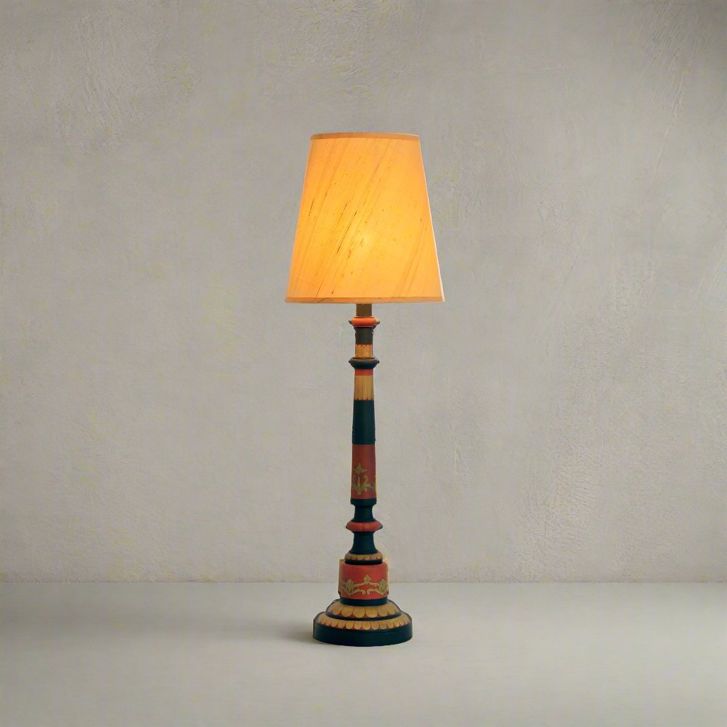 Traditional Red Table Lamp
